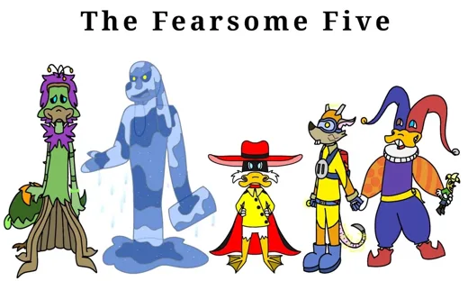 Illustration from “In The Fearsome Five's Hideout”, Chapter 1
